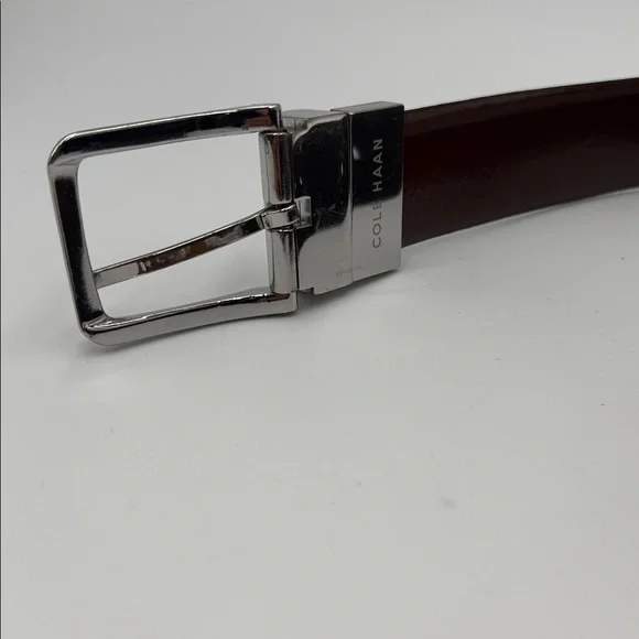 Cole Haan Reversible Men's Classic Brown Leather Belt - Picture 2 of 8
